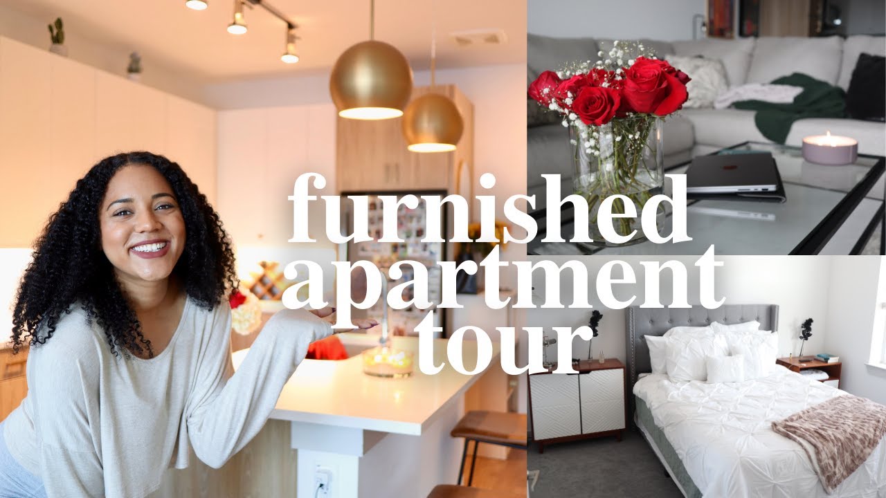 Furnished Apartment Tour | brand new 760 sq ft 1bed, DFW Texas