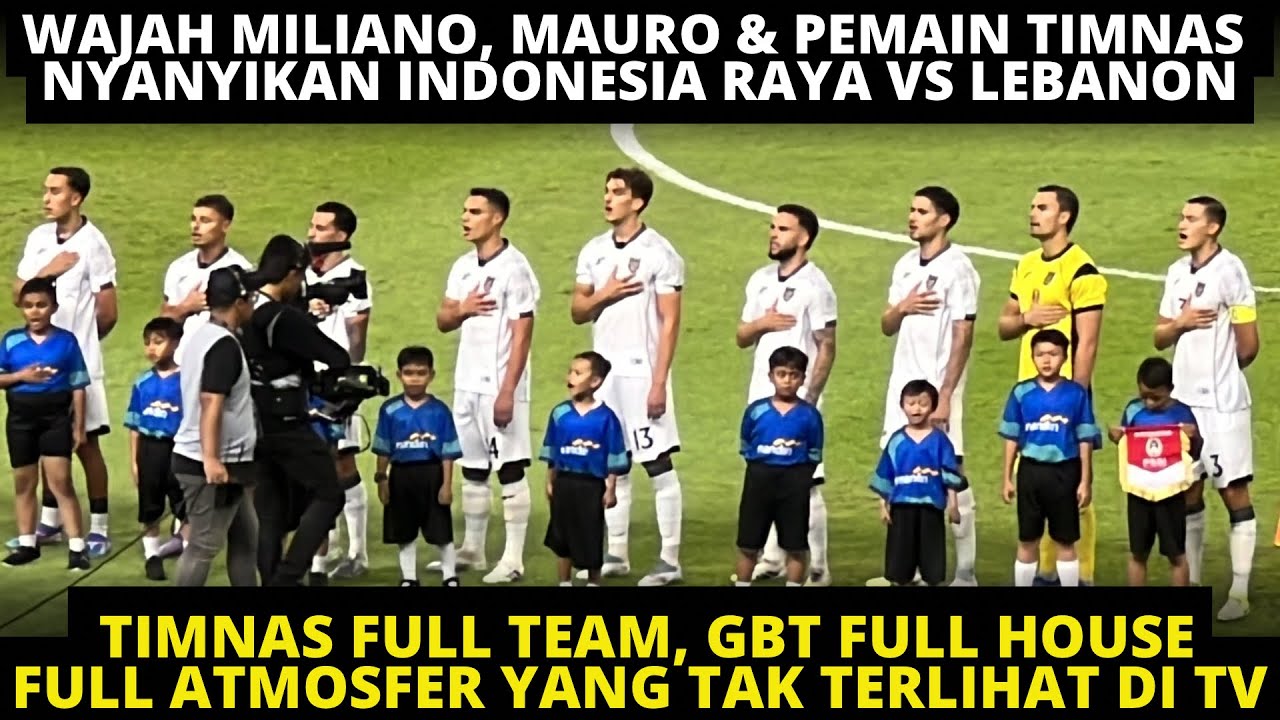 MERINDING‼️ WAJAH HARU JONATHAN, ZIJLSTRA & PEMAIN TIMNAS NYANYIKAN ANTHEM INDONESIA RAYA VS LEBANON