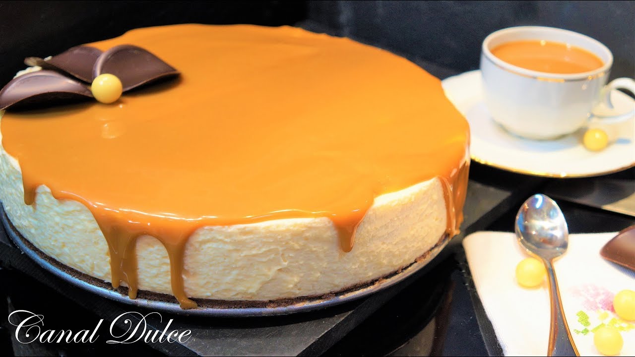 TARTA DE CREMA Y CARAMELO SIN HORNO