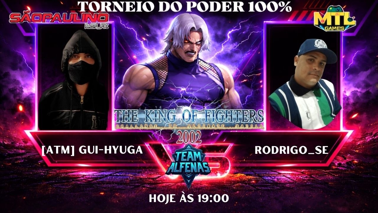 [ATM] GUI-HYUGA X RODRIGO_SE TORNEIO DO PODER 100% #kof2002 #kof #retrogame #kof #nostalgia #snk