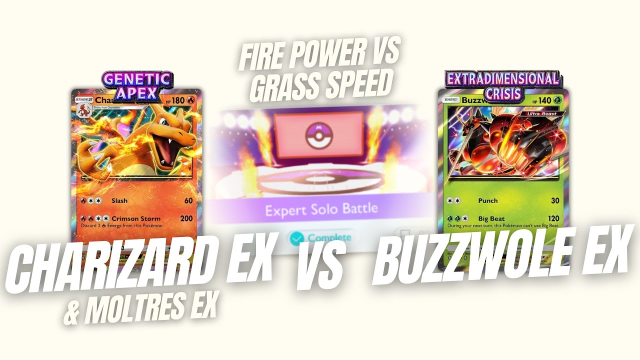 FIRE POWER vs GRASS SPEED? BRACKET #2 TOP 91 | CHARIZARD EX & MOLTRES EX vs BUZZWOLE EX