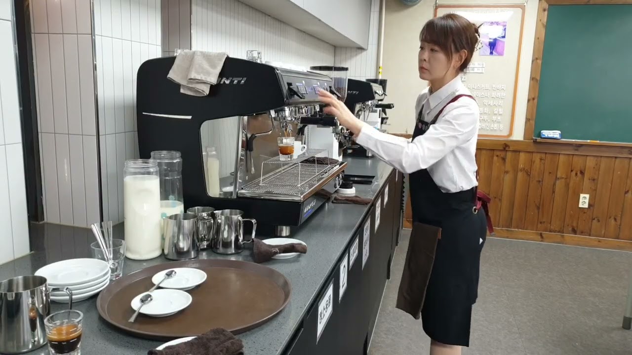 2025 한국커피협회 바리스타 2급 실기 시험 시연 동영상 (창원 커피맵 아카데미)