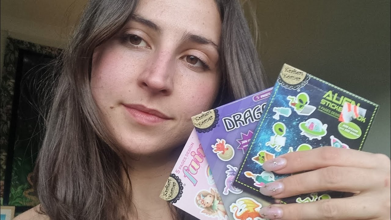 Putting Stickers On Your Face // Relaxing Personal Attention // ASMR 