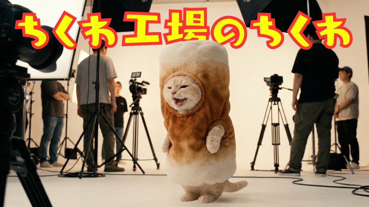 【世界一笑う猫ちくわ】ご招待でちくわ作りに挑戦だよー！｜Chikuwa at the Chikuwa Factory