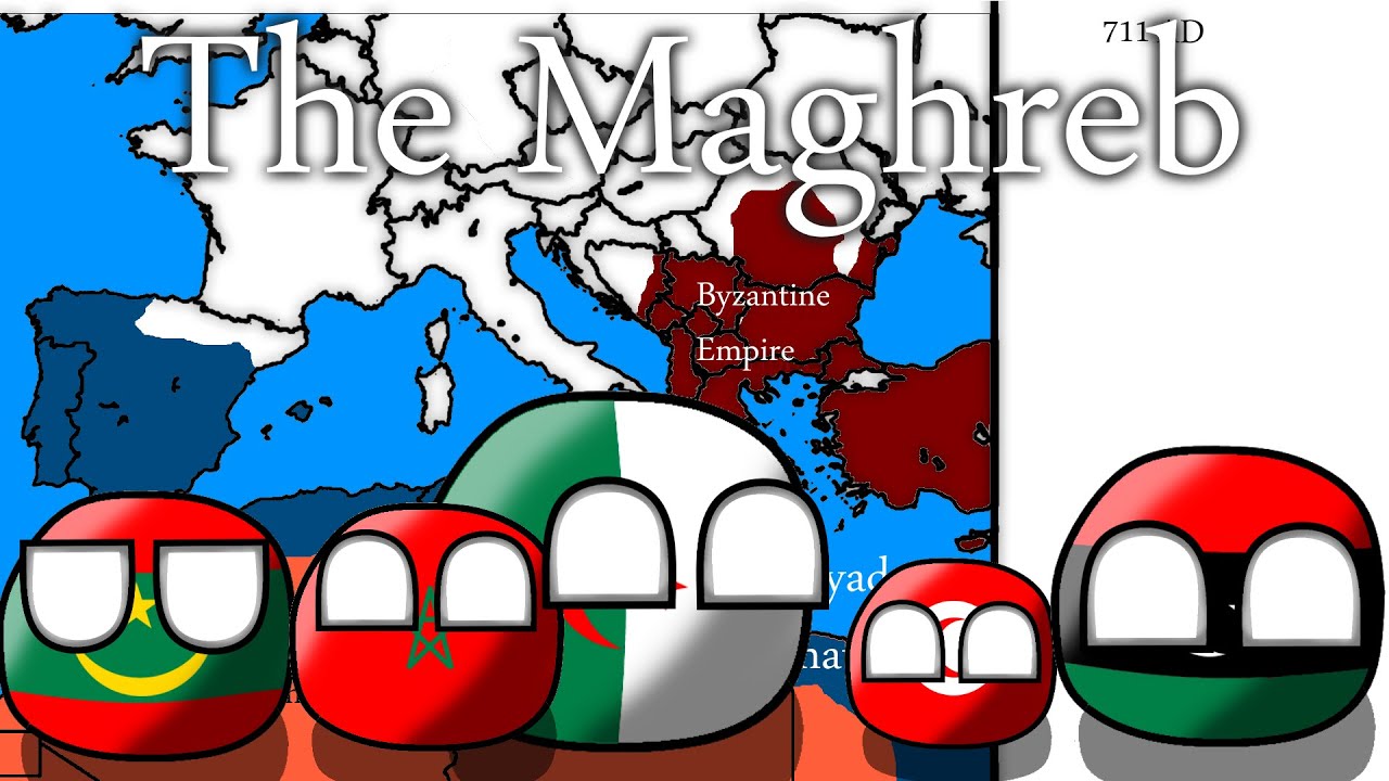 History of the Maghreb! (On map)     تاريخ المغرب العربي