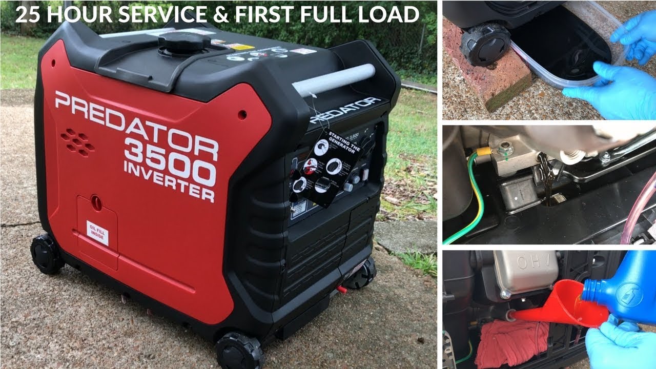 Генератор Predator 3500 от Harbor Freight — замена масла и обслуживание в течение 25 часов