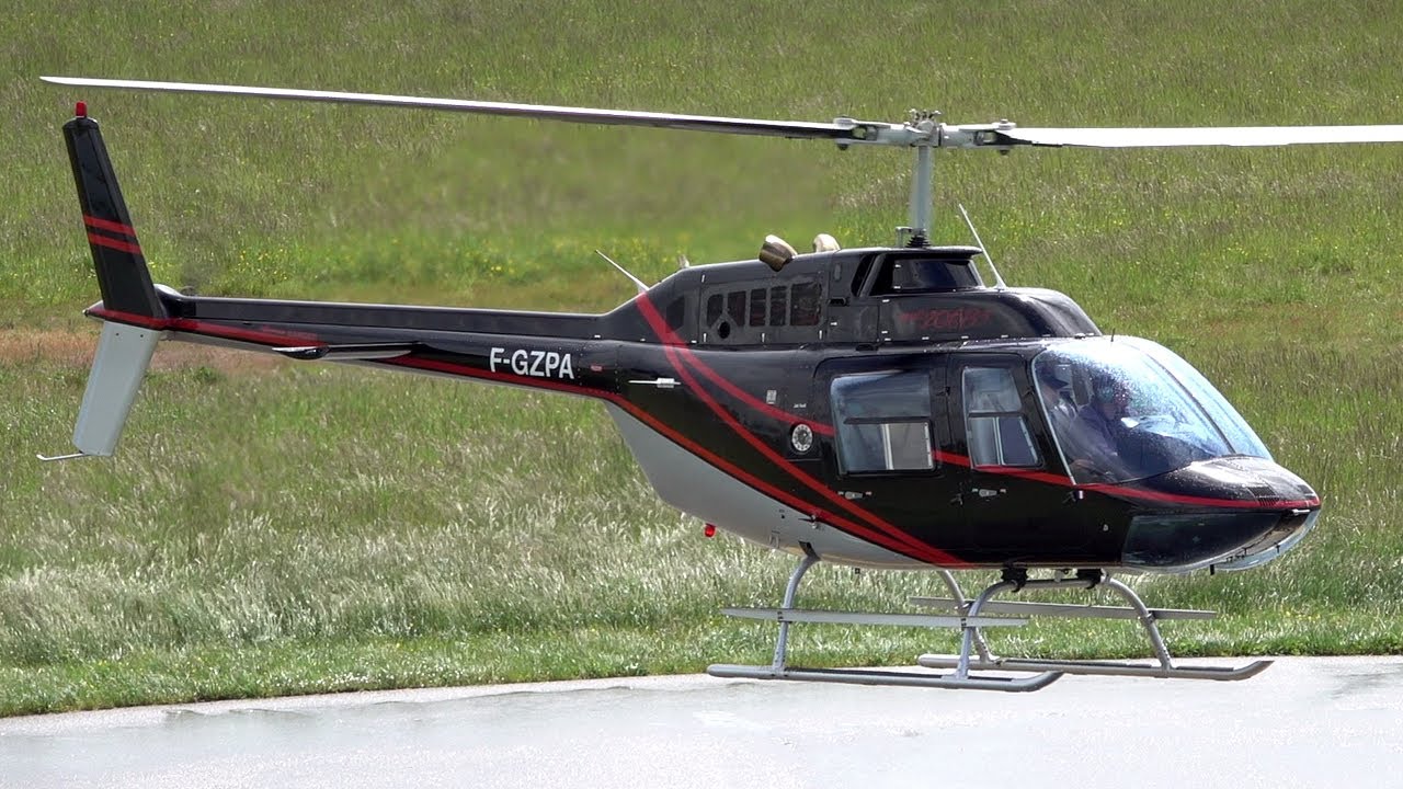 🚁 Bell 206B Jet Ranger III | Landing and Take Off | Helicopter 🚁