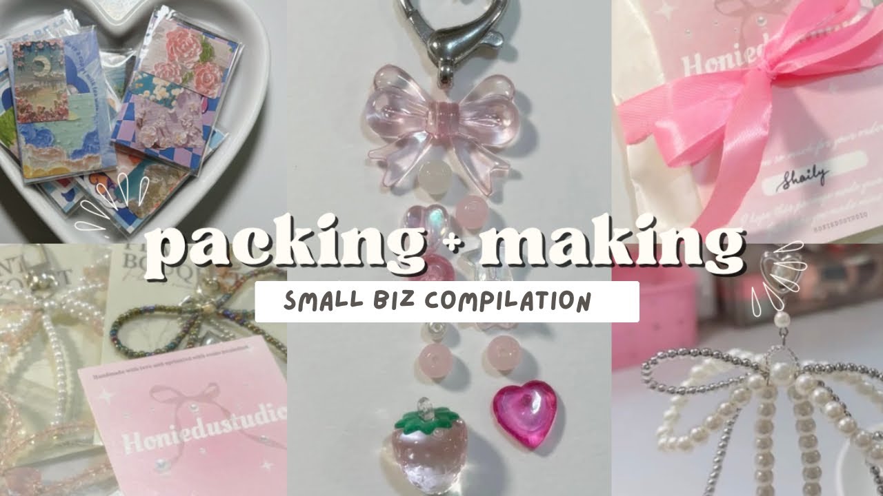 Small business dairies🧺✨ PACKING+MAKING CONTENT 