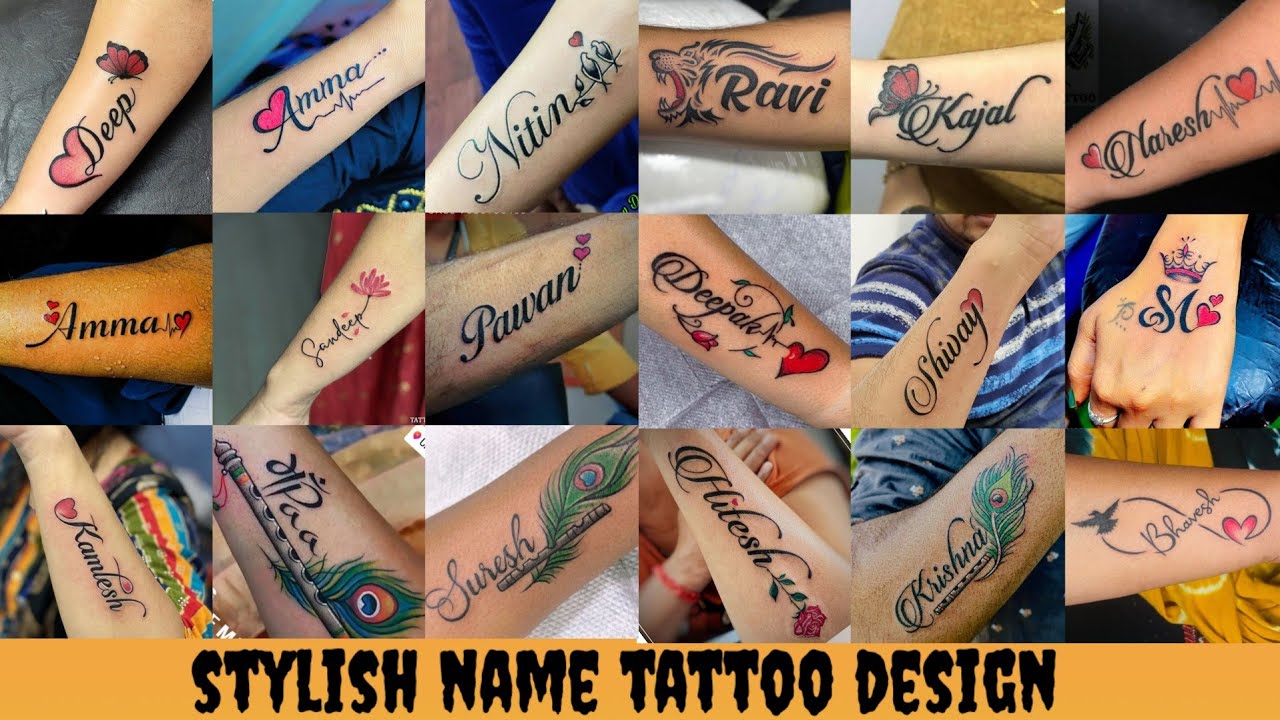 “Unique Name Tattoo Fonts & Styles | नाम टैटू आइडियाज़ 2025”