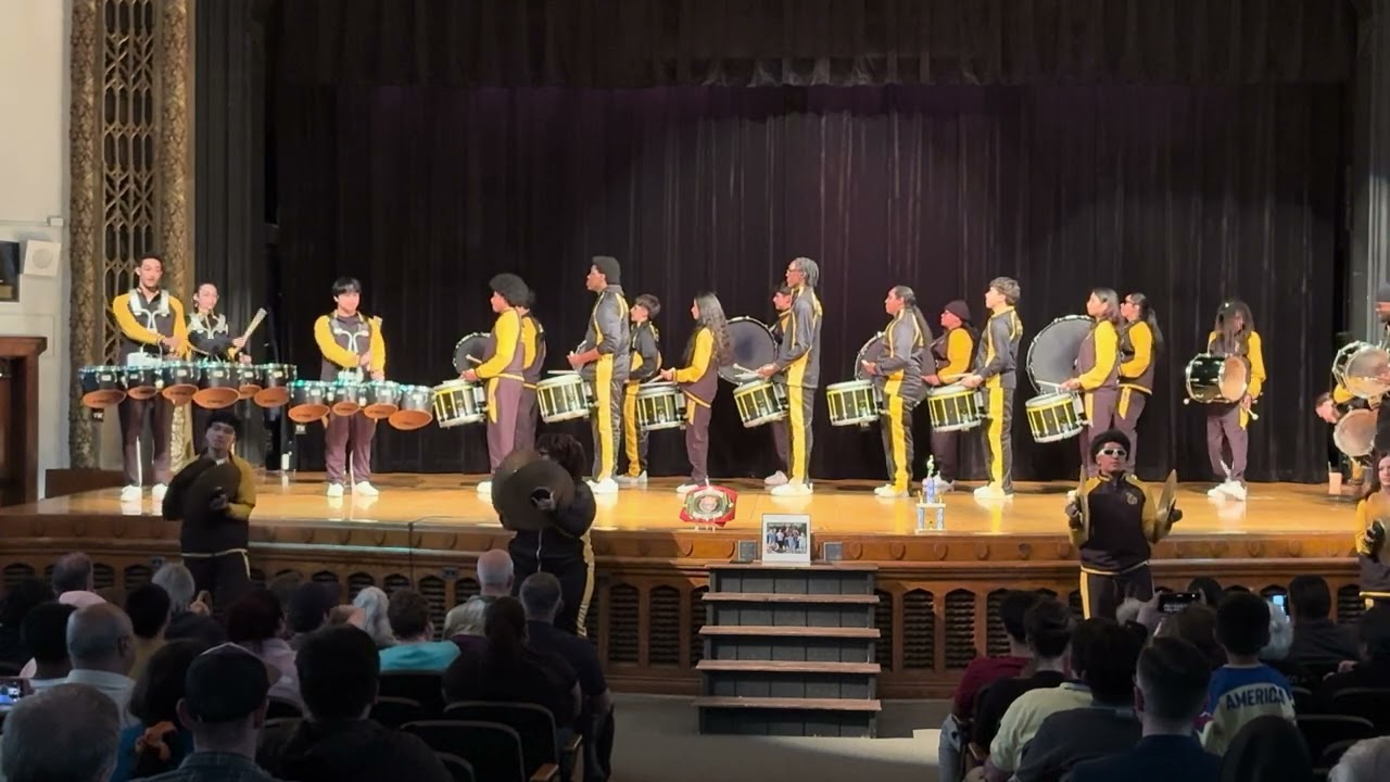 Lincoln Drumline at the Spring Concert 2025