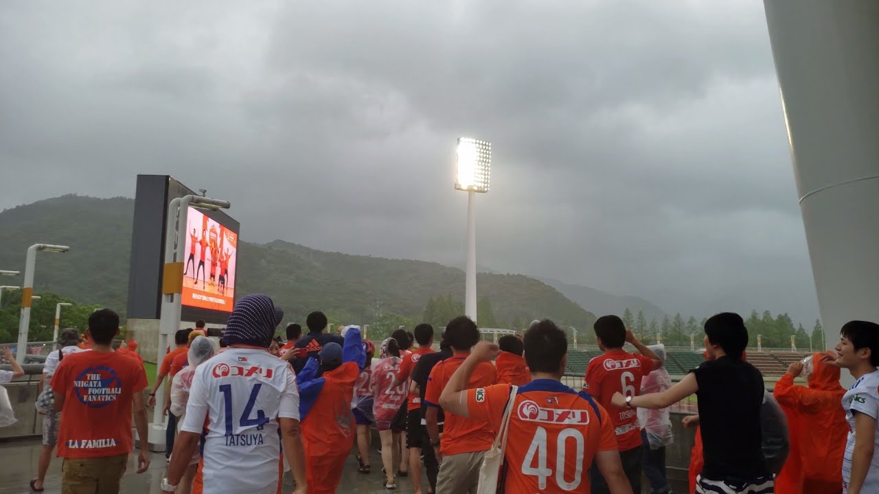 【アルビレックス新潟】山口戦決起集会 行進 2019.7.20