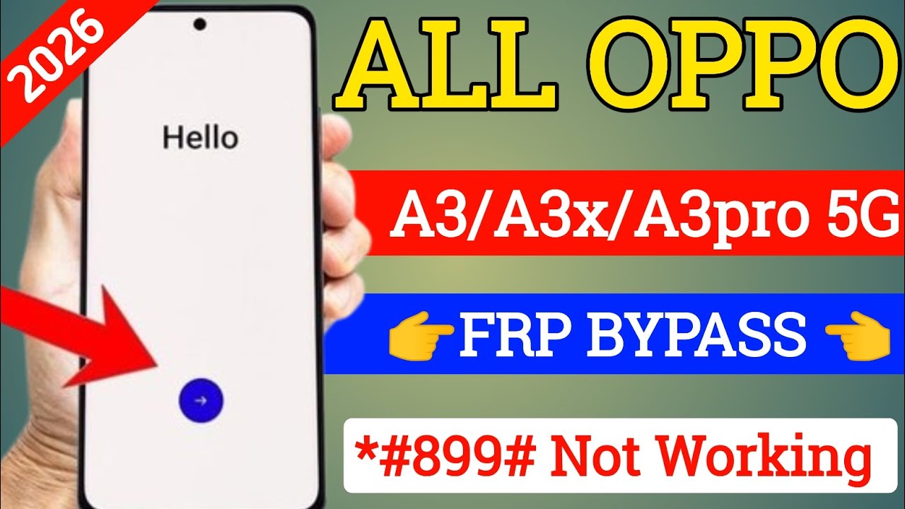 Android 15 |#ОРРО АЗ/АЗХ/A3 pro5G FRP BYPASS OPPO A3 5G google account bypass share not working 2026