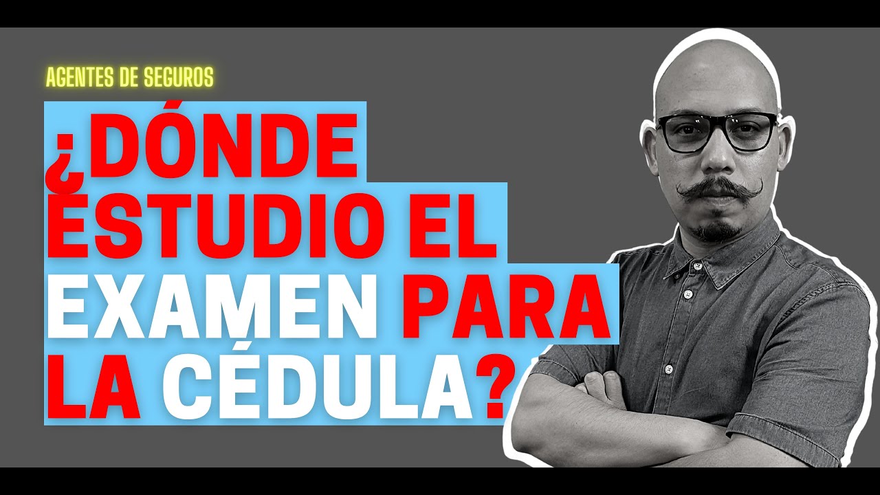 Dónde estudió el examen para la cédula? - #Seguro #Agentes