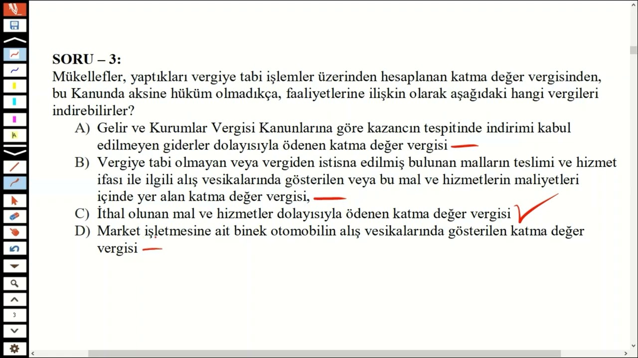 17. KDV'DE İNDİRİM MEKANİZMASI -1 - KDV - HÜSEYİN ÇUKURTEPE