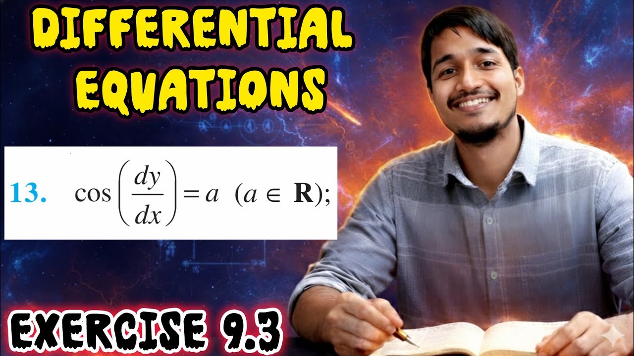 find the particular solution of Cos DY by DX equal a