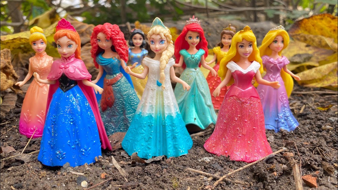 Satisfying ASMR Cleaning! Help Elsa, Anna & Ariel Get Clean Again