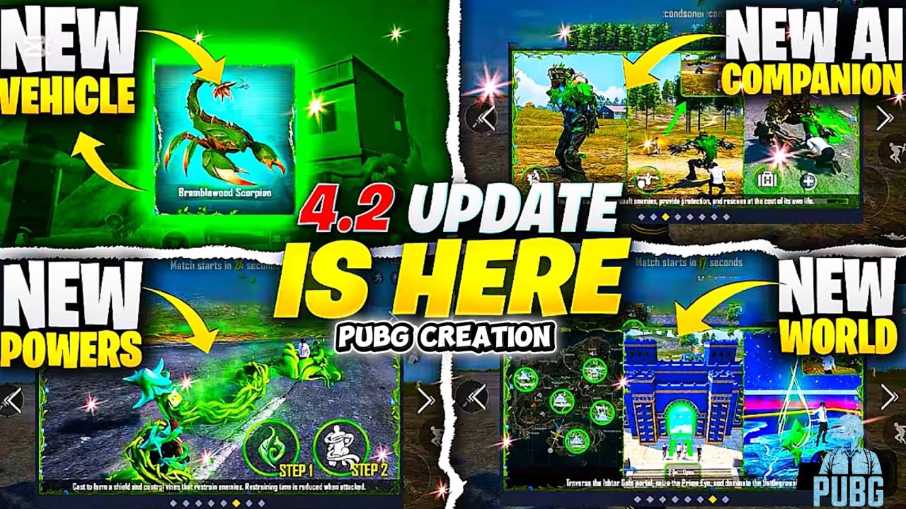 4.2 Update is here | All New Features in 4.2 UPDATE | FREE upgradable skin | PUBG