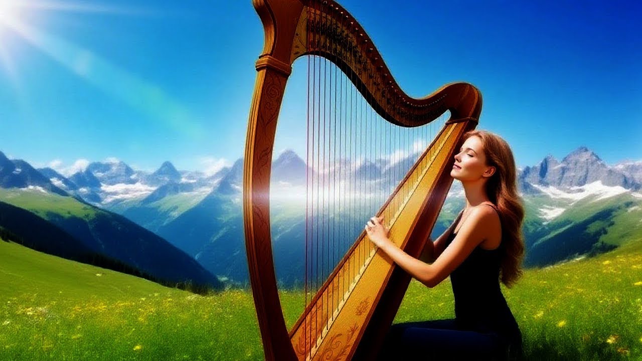 Peaceful Night Routine 🌿 Harp Music Instrumental For Sleep And Calm Mind 💤