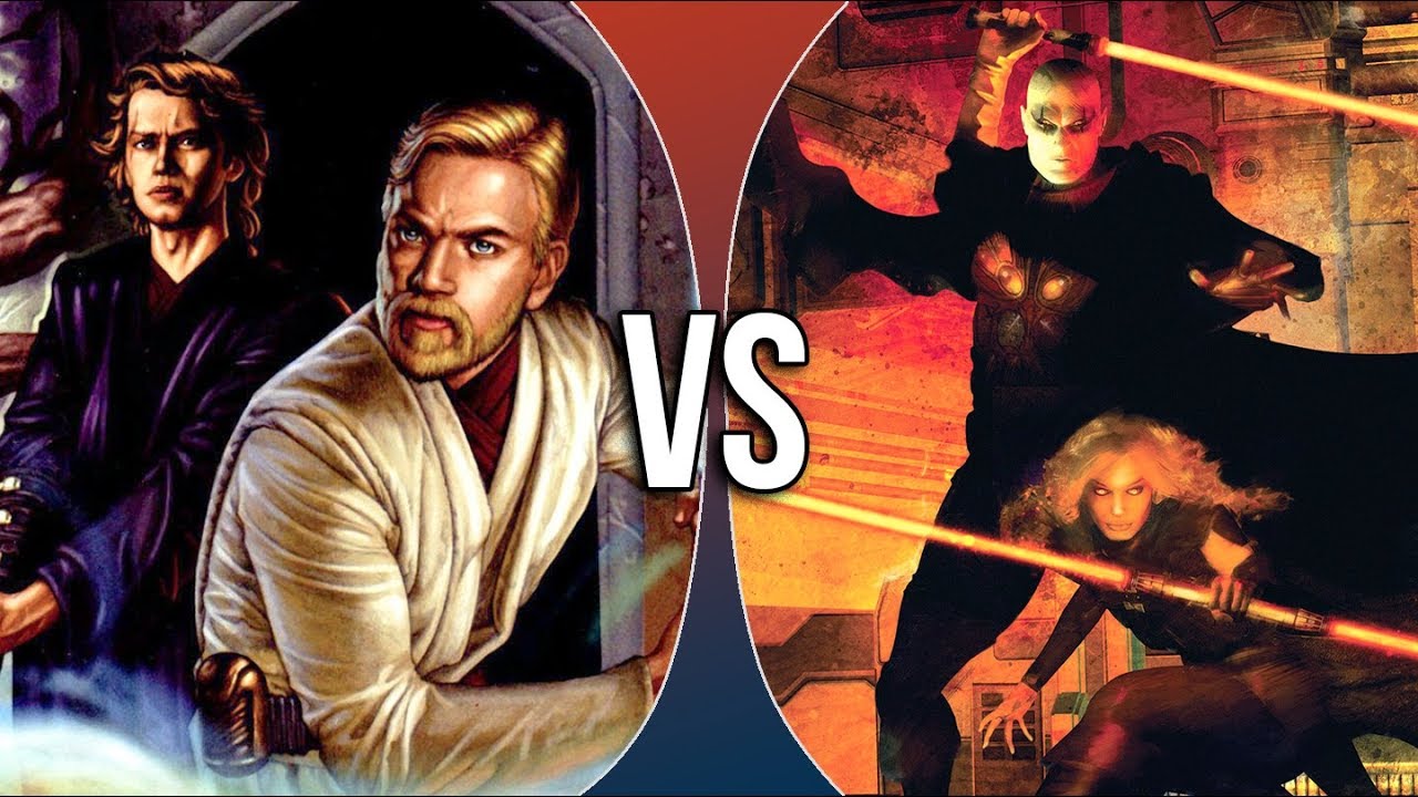 VS | Obi-Wan Kenobi & Anakin Skywalker vs Darth Bane and Darth Zannah