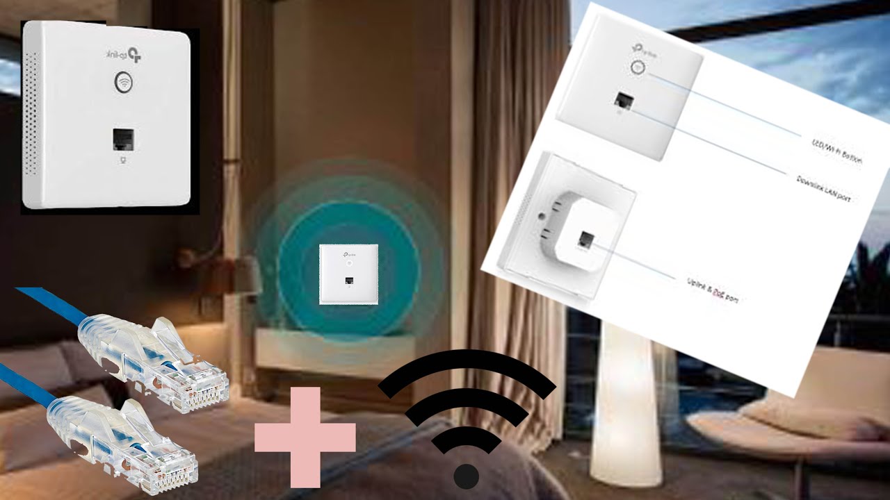 TP-LINK SMART FACEPLATE+WI-FI ROUTER & ACCESS POINT TP-Link EAP230-Wall |   TP-Link EAP115 Wall
