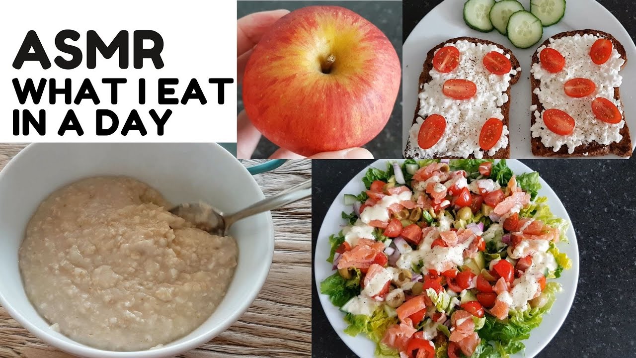 ASMR | What I Eat In A Day (ASMR To Relax, ASMR To Sleep, ASMR English Whispers, ASMR Dutch Accent)