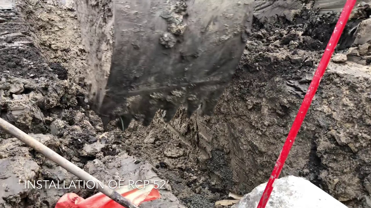 Installation of Storm Rain (RCP) 52