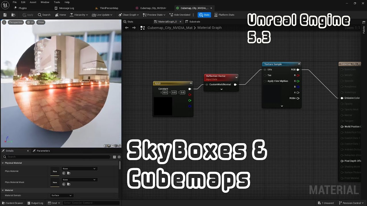 Unreal Engine SkyBox | Using Cubemaps to Create Skies