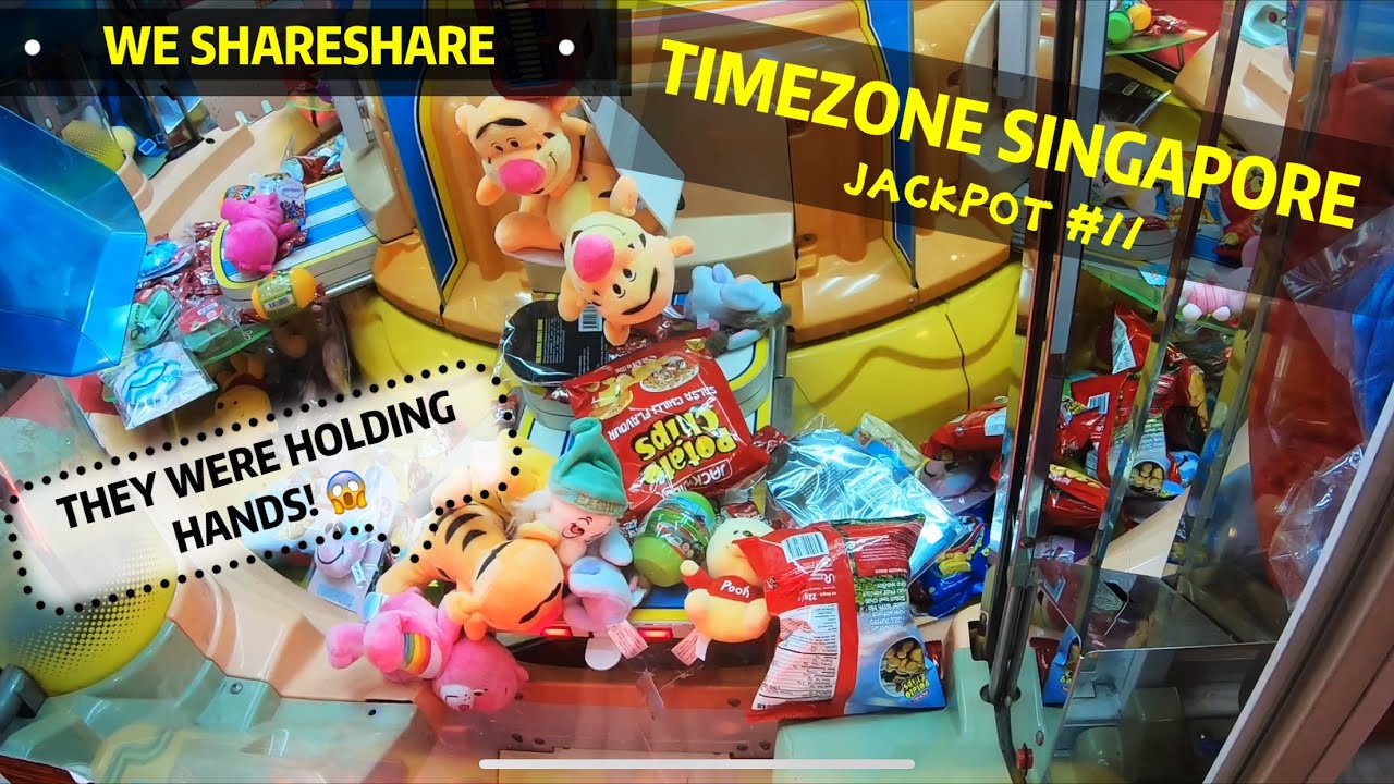 JACKPOT #11 WIN BIG ELMO at TIMEZONE SINGAPORE BIG SWEET LAND CLAW MACHINE