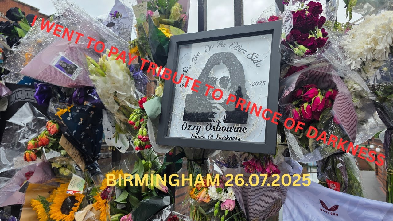 I went to Pay Tribute and say Goodbye to OZZY OSBOURNE - PRINCE OF DARKNESS to Birmingham