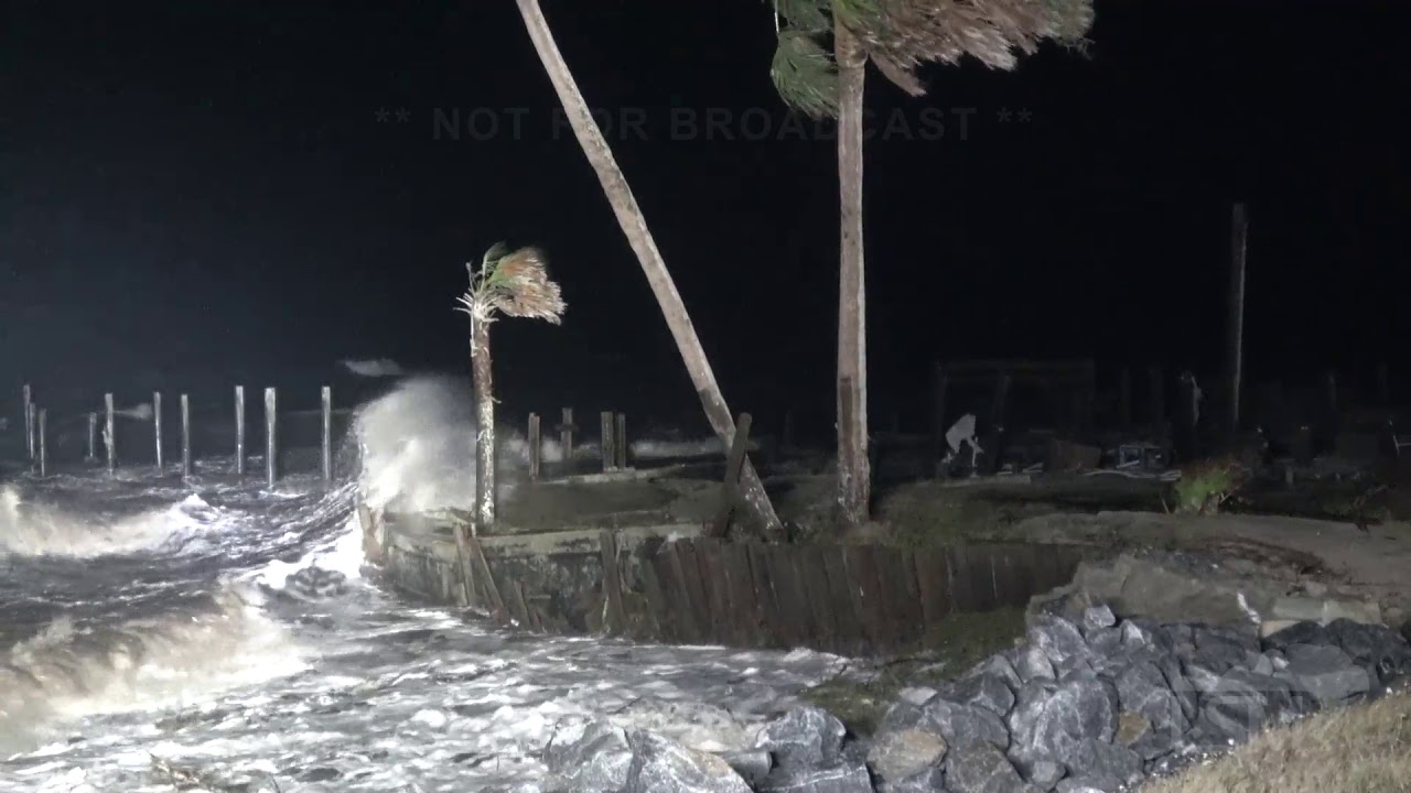 10-19-2019 Eastpoint, Fl Tropical Storm Nestor storm surge begins making impacts along Fl coast