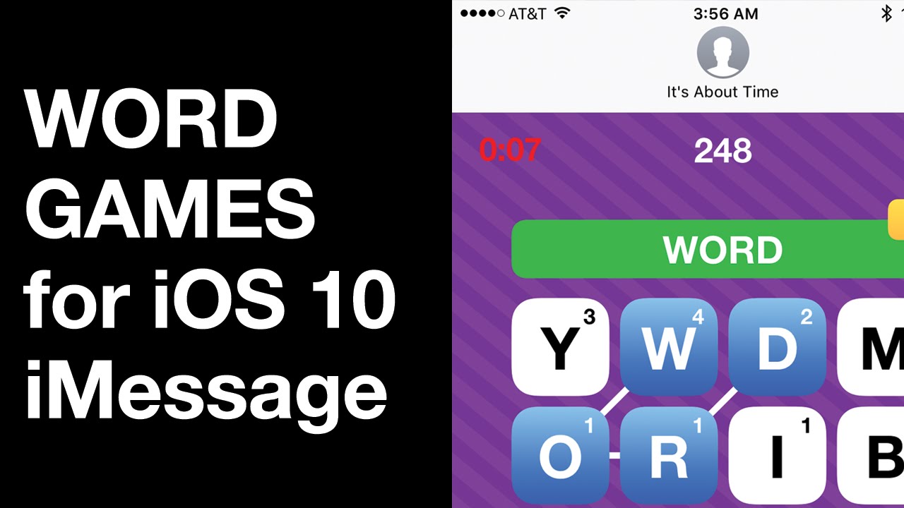 iOS 10 BEST WORD GAMES for iMessage