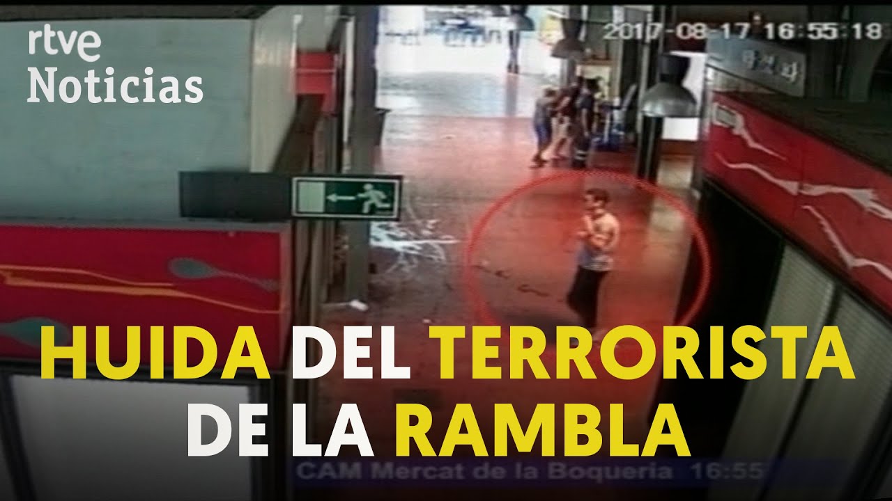 VÍDEO INÉDITO: Así huyó del ATENTADO de Las Ramblas uno de los autores del 17A | RTVE