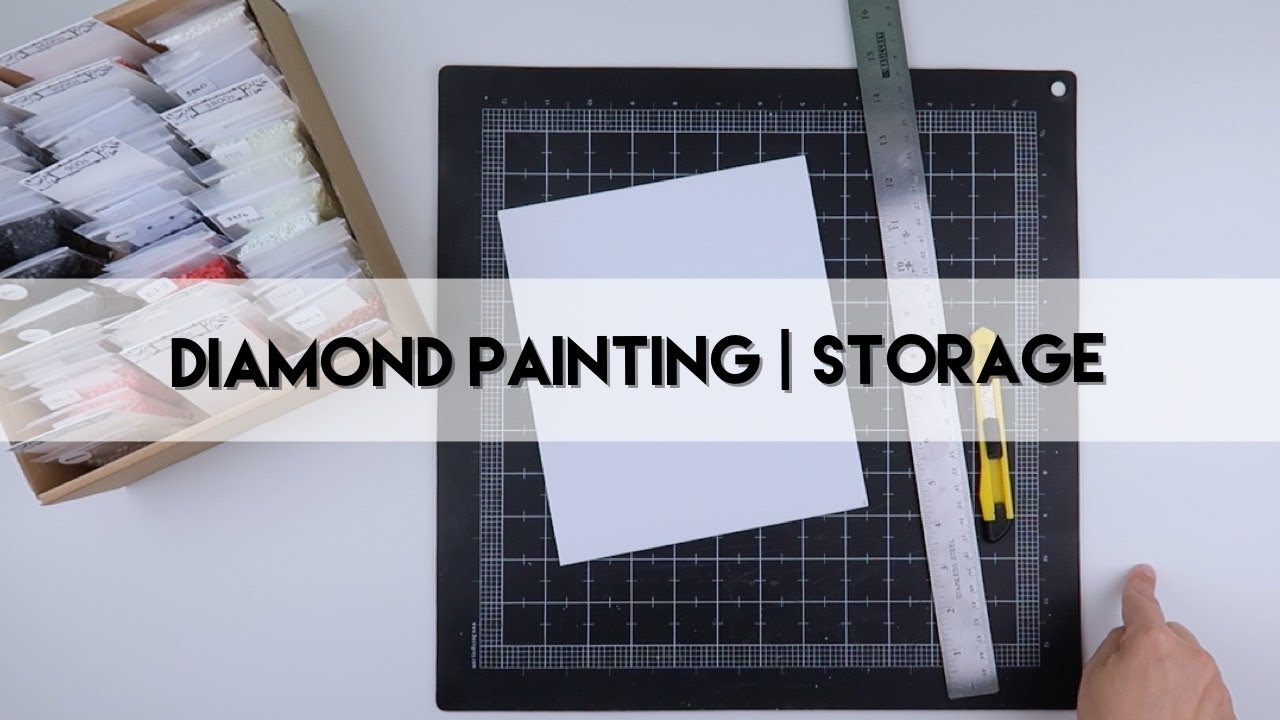 Diamond Painting - Making my Spare Diamonds Pretty! | The Leftovers