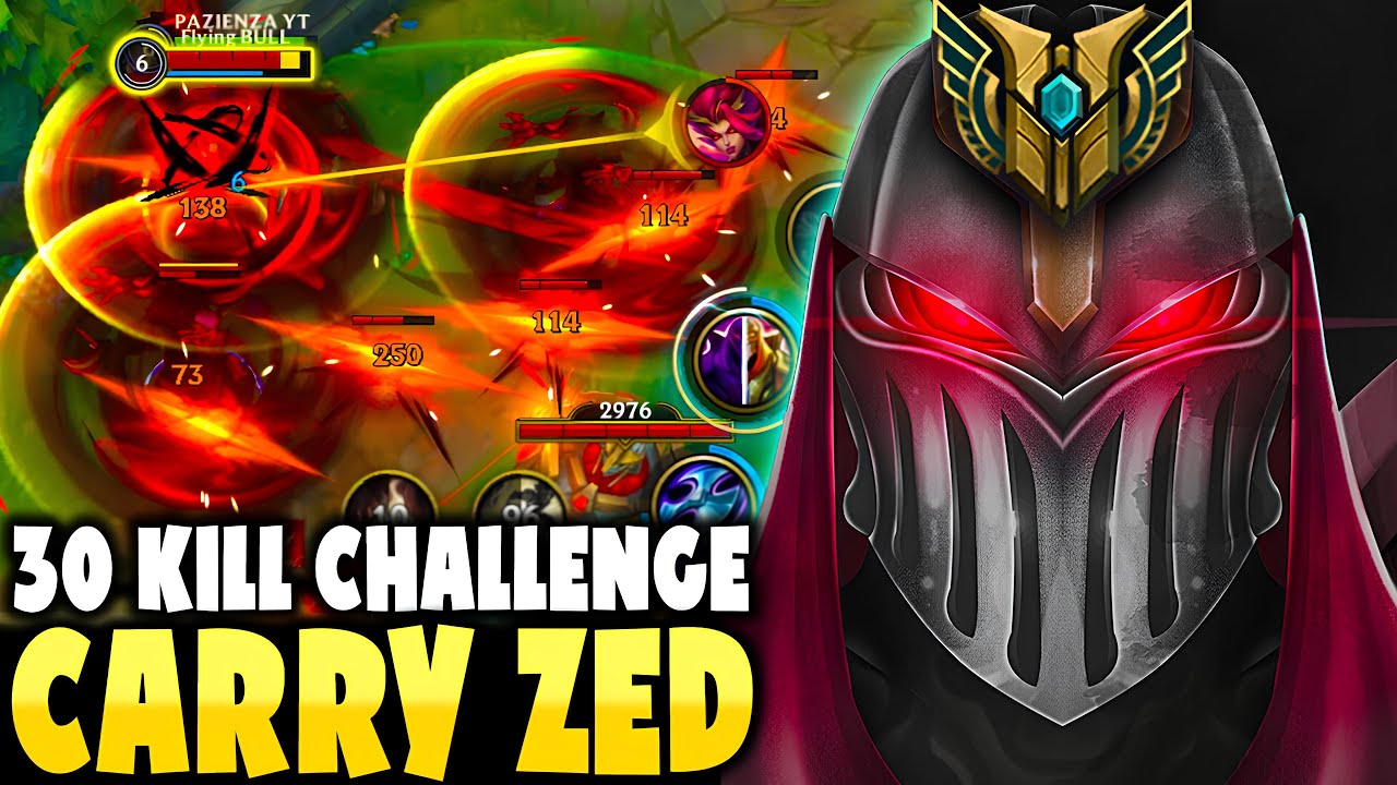 DAKİKADAN HIZLI 30 KILL ALAN HİLE GİBİ ZED JUNGLE BUILD | Wild Rift
