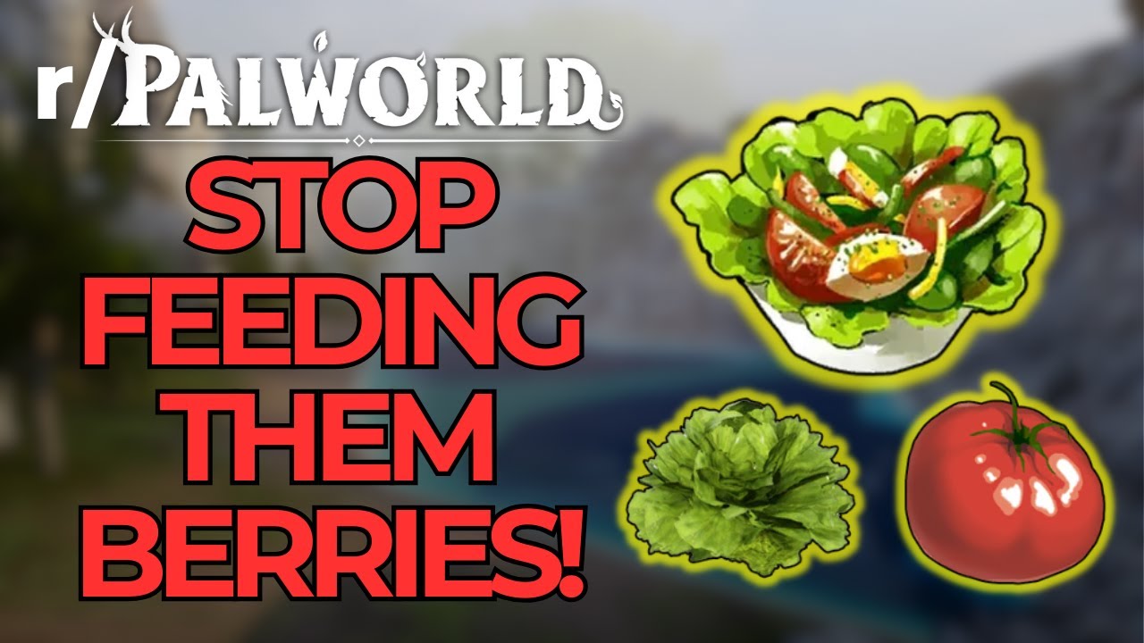 Лучшая еда для базовых друзей в Palworld (лечит депрессию, слабость, низкий уровень здравомыслия)