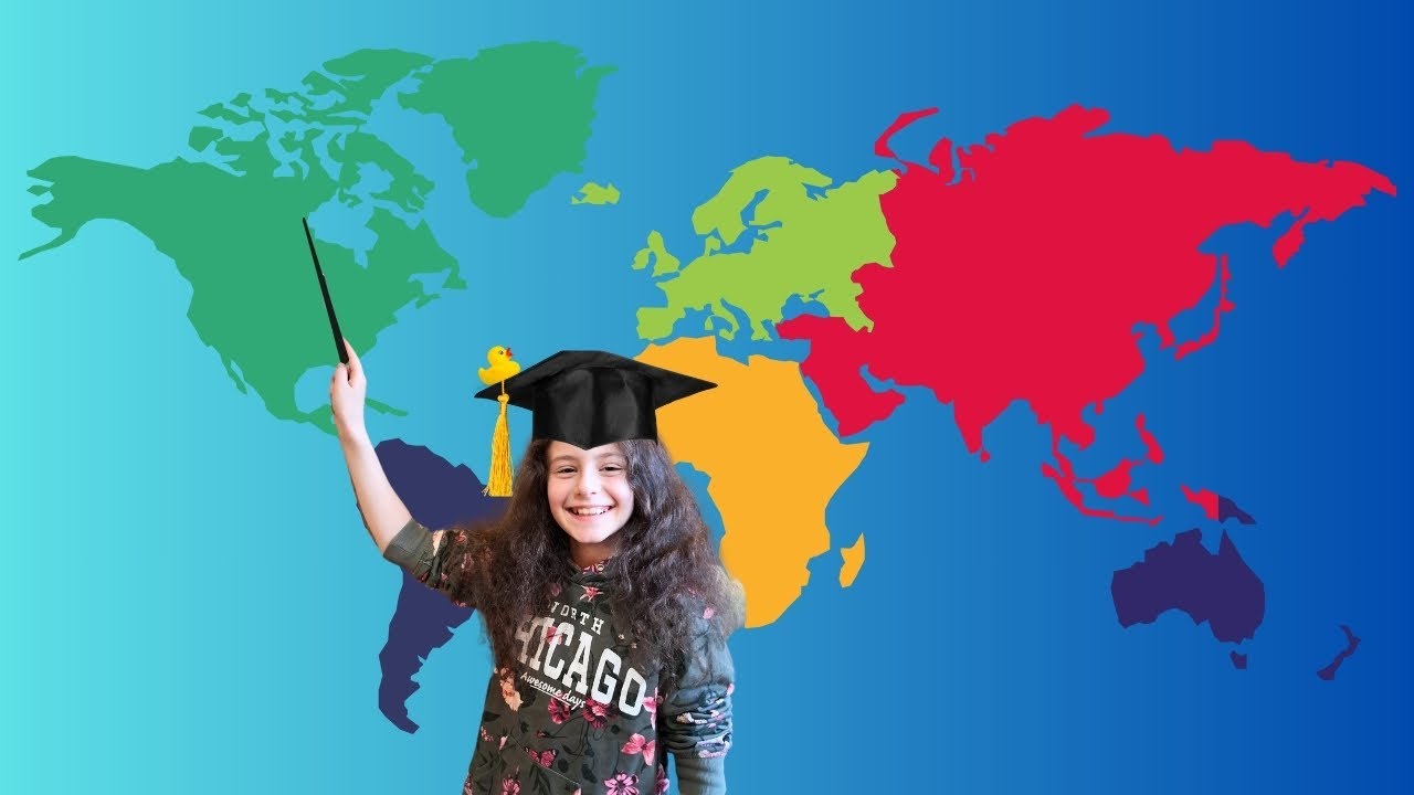 🎓🌍 შეისწავლე კონტინენტები ჩემთან ერთად!