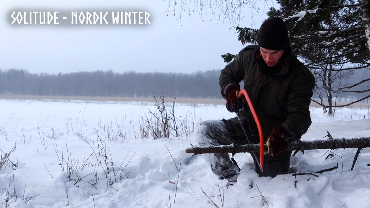 SOLITUDE - Extreme Winter Camping in Snowy & Cold Wilderness