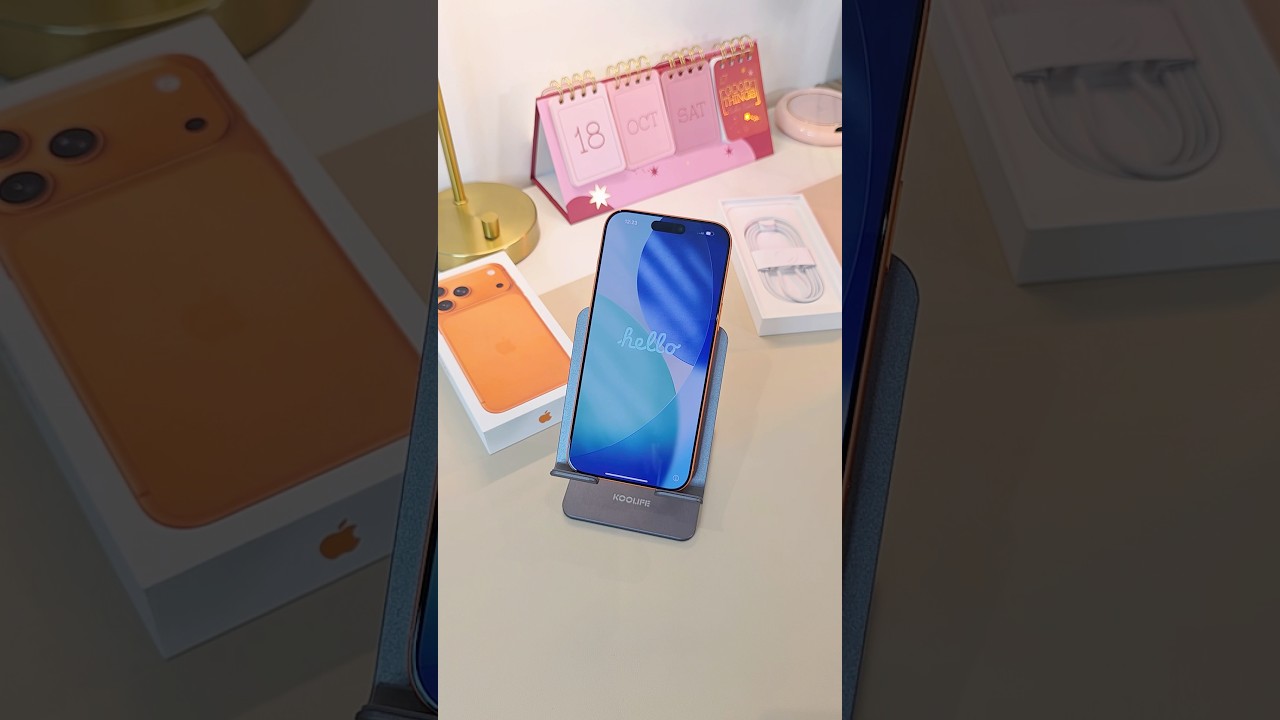 ASMR unboxing✨IPhone 17 Pro Max 🧡🍊👩🏻&zwj;🦰 - Mixi