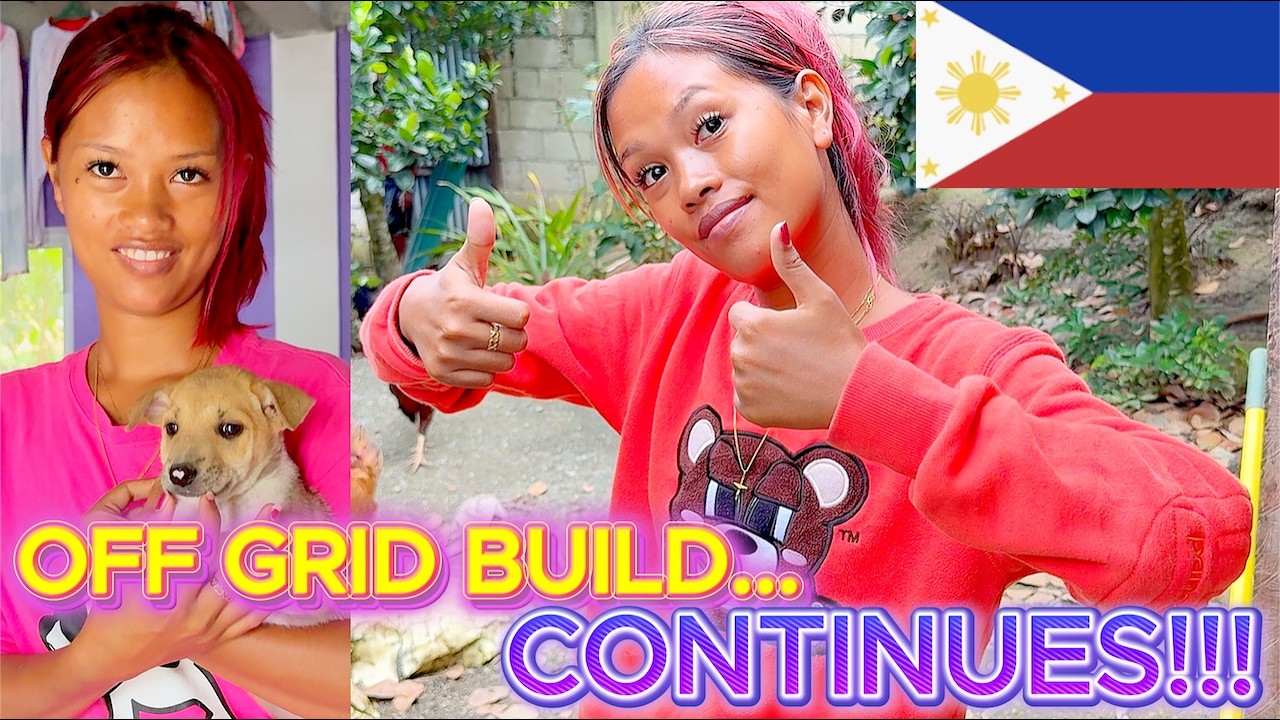 Filipina Twin Sisters Back to OFF GRID BUILDING & LANDSCAPING!!! ISLAND FAMILY PHILIPPINES LIVING