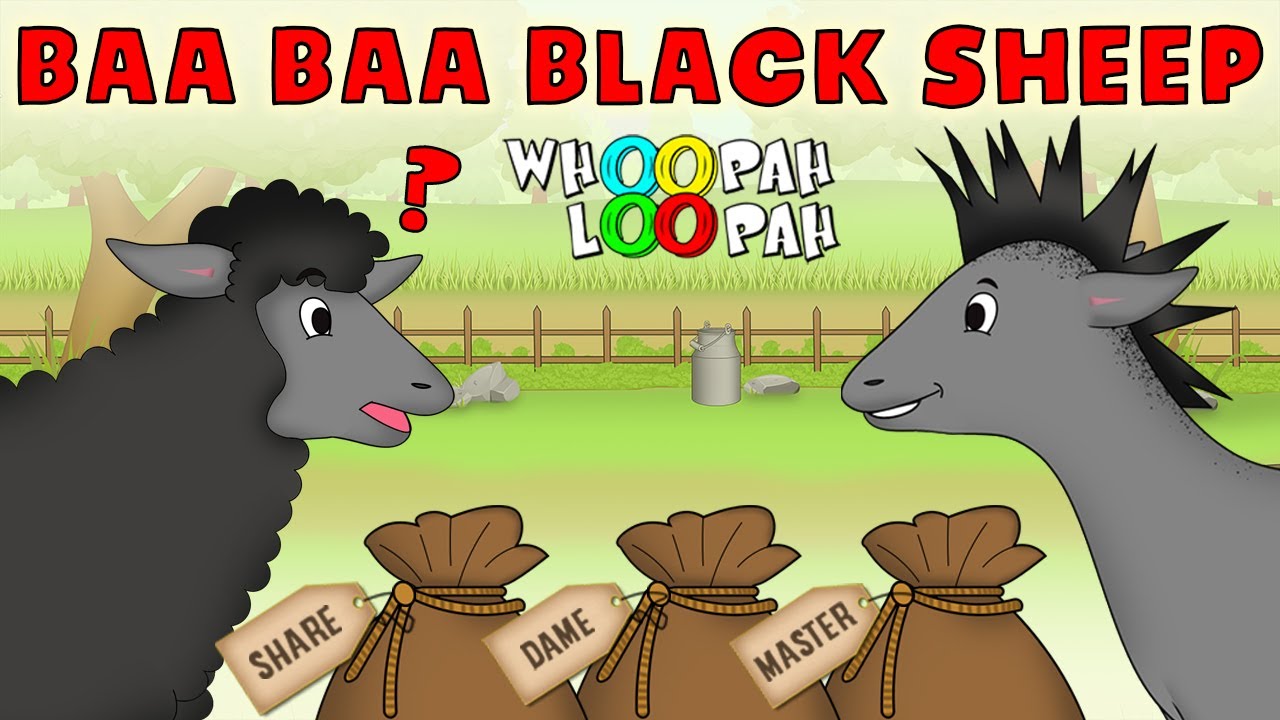 Baa Baa black Sheep Rhyme| Nursery Rhymes and Kids Song | Whoopah Loopah