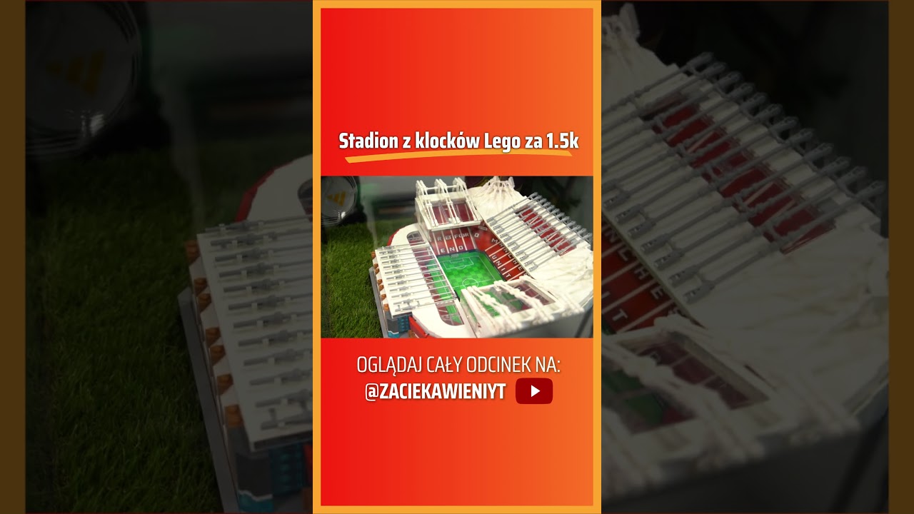 Stadion Manchesteru United z klock&oacute;w Lego #piłkanożna #stadion #manchesterunited #sport #lego