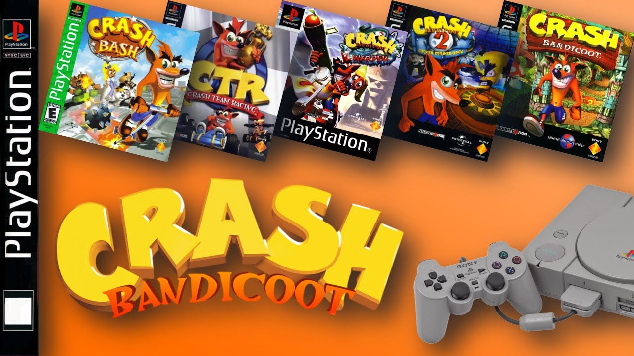 Todos Los Juegos De Crash Bandicot Para Para PS1