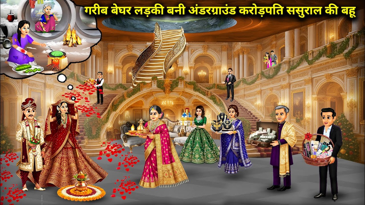 गरीब बेघर लड़की बनी अंडरग्राउंड करोड़पति ससुराल की बहू|Poor homeless girl becomes daughter-in-law...