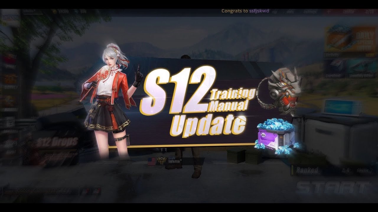 Buying Season 12 Training Manual (Rules Of Survival)