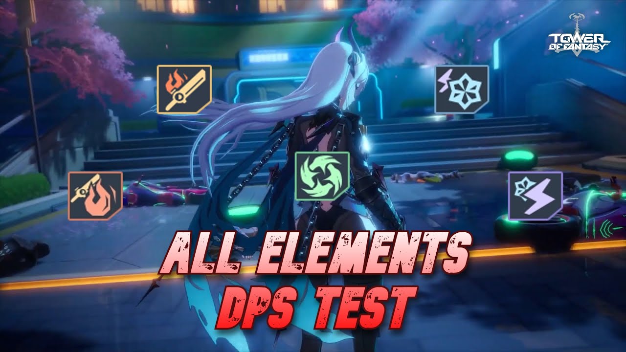 F2P/Low Spender Nola ALL ELEMENTS Damage Test! [Test Server] - Tower of Fantasy