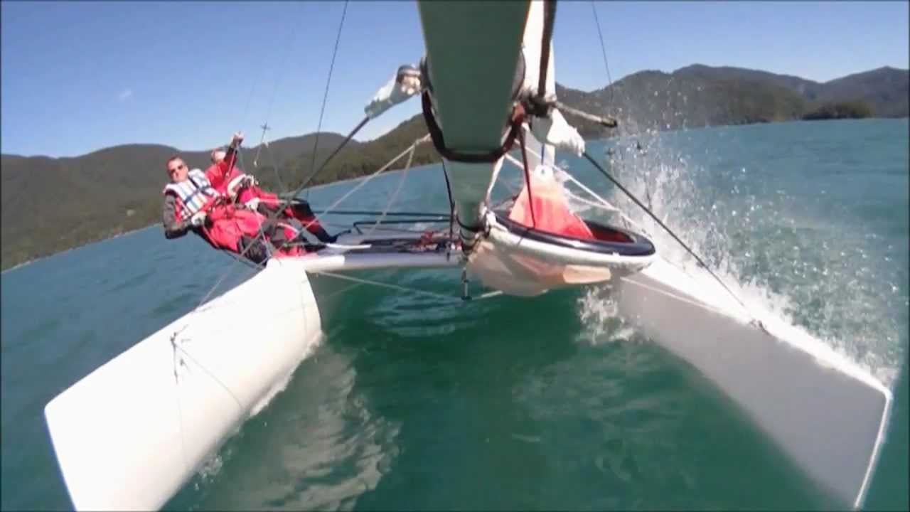Katamaran segeln Walchensee 2012 - NACRA 500