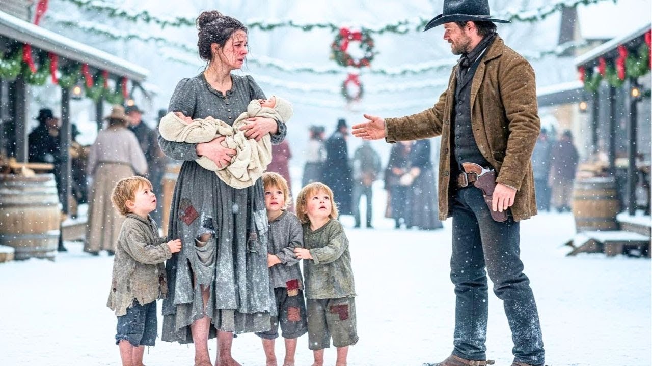 Il voulait une épouse la veille de Noël — une veuve et ses 5 enfants sauvèrent son ranch