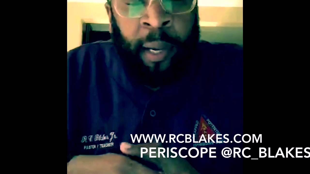 Don't Break Down Because You've Broken Up -Periscope session with RC BLAKES