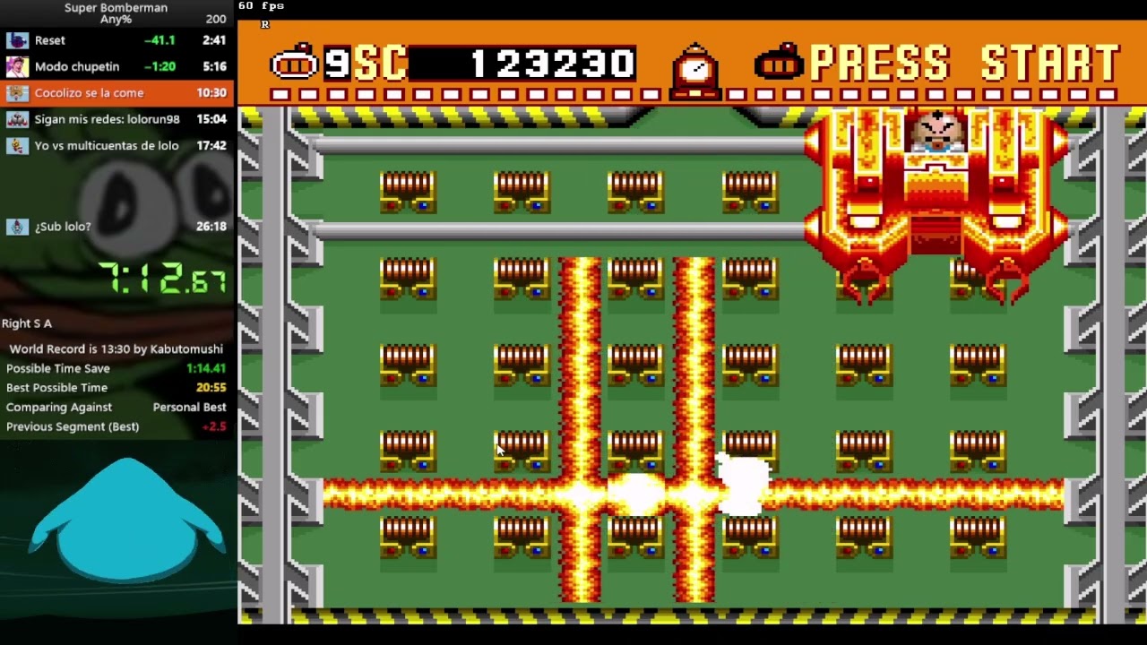 Super Bomberman any% 15:50