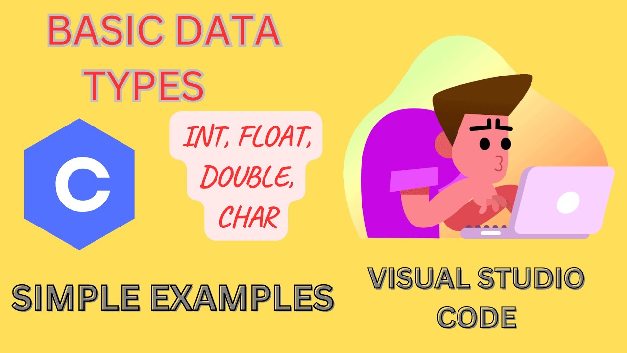 C Basic Data Types Explained for Beginners | int, float, double, char in C Language